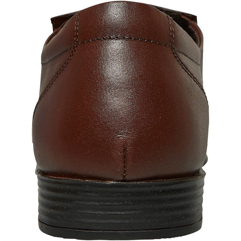 Onfire Mens Leather Slip On Shoes Brown