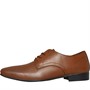 Onfire Mens Leather Derby Shoes Tan