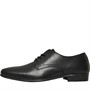 Onfire Mens Leather Derby Shoes Black