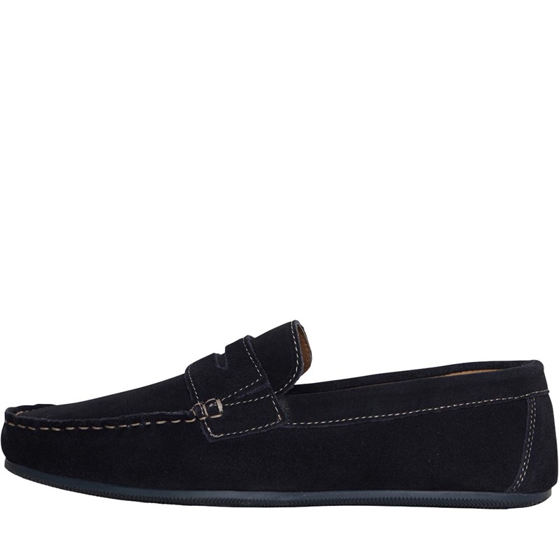 Buy Onfire Mens Suede Penny Loafer Navy