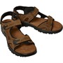 Onfire Mens Leather Sports Sandals Brown
