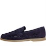 Onfire Mens Suede Woven Loafer Navy