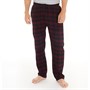 Onfire Mens Woven Check Pyjama Pants Burgundy/Dark Navy