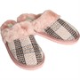 Onfire Womens Check Mule Slipper Pink Check