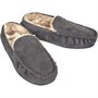 Onfire Mens Memory Foam Driving Moccasin Slippers Charcoal