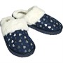 Onfire Womens Heart Mule Slippers Navy