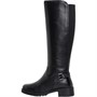 Onfire Womens Knee Length Leather Boots Black