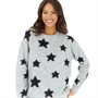 Onfire Womens Tinsel Star Sweater Grey