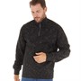 Onfire Mens 1/4 Zip Sweatshirt Black