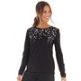 Onfire Womens Long Sleeve Top Black