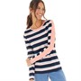 Onfire Womens Striped Long Sleeve Top Multi