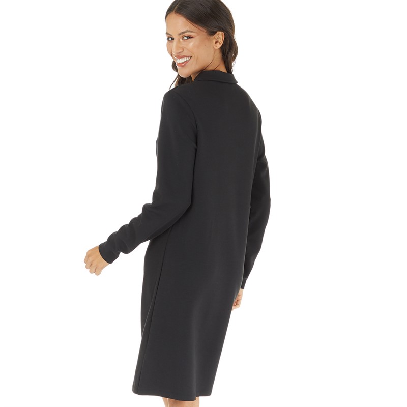 Onfire Womens 1/4 Zip Dress Black