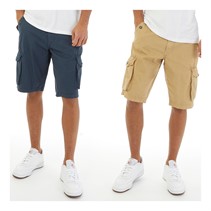 Onfire Mens Two Pack Combat Shorts Blue/Stone