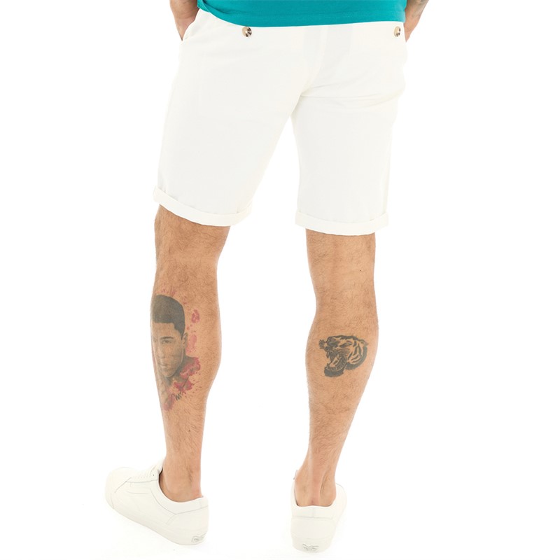 Onfire Mens Chino Shorts White