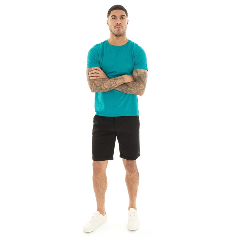 Onfire Mens Chino Shorts Black