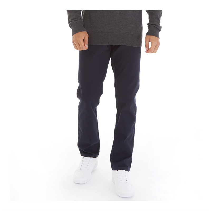 Buy Onfire Mens Slim Fit Chino Trousers Navy