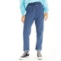 Onfire Womens Elasticated Waist Roll Up Jeans Mid Wash