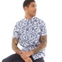 Onfire Mens Printed Short Sleeve Shirt Blue/Navy