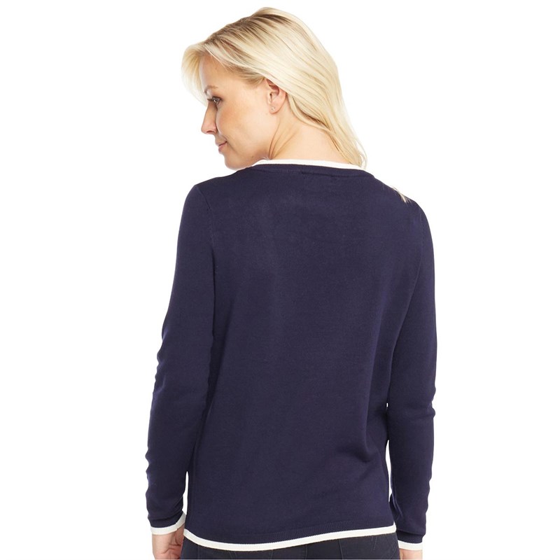 Buy Onfire Womens Spot Jumper Navy/White