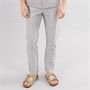Onfire Mens Linen Trousers Mid Grey Marl