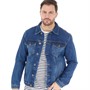 Onfire Mens Denim Jacket Dark Wash