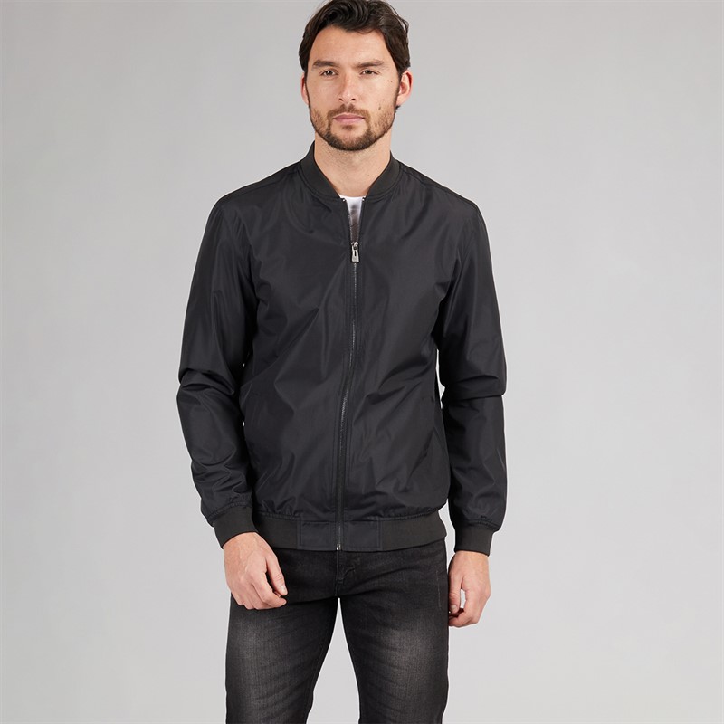 Onfire Mens Bomber Jacket Black