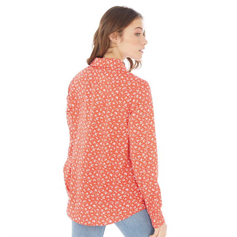 Onfire Womens Printed Shirt Red Print