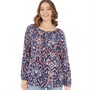 Onfire Womens Long Sleeve Top Navy