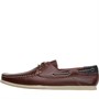 Onfire Mens Leather Boat Shoes Tan