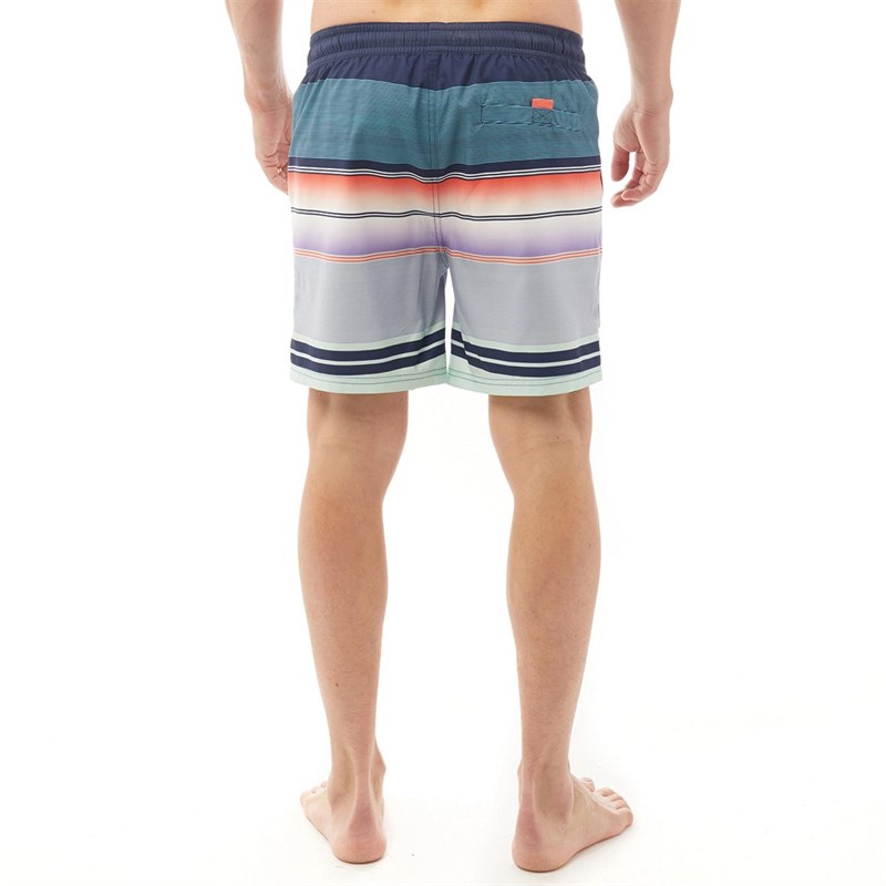 Buy Onfire Mens Striped Swim Shorts Navy/Multi