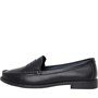 Onfire Womens Leather Penny Loafers Black