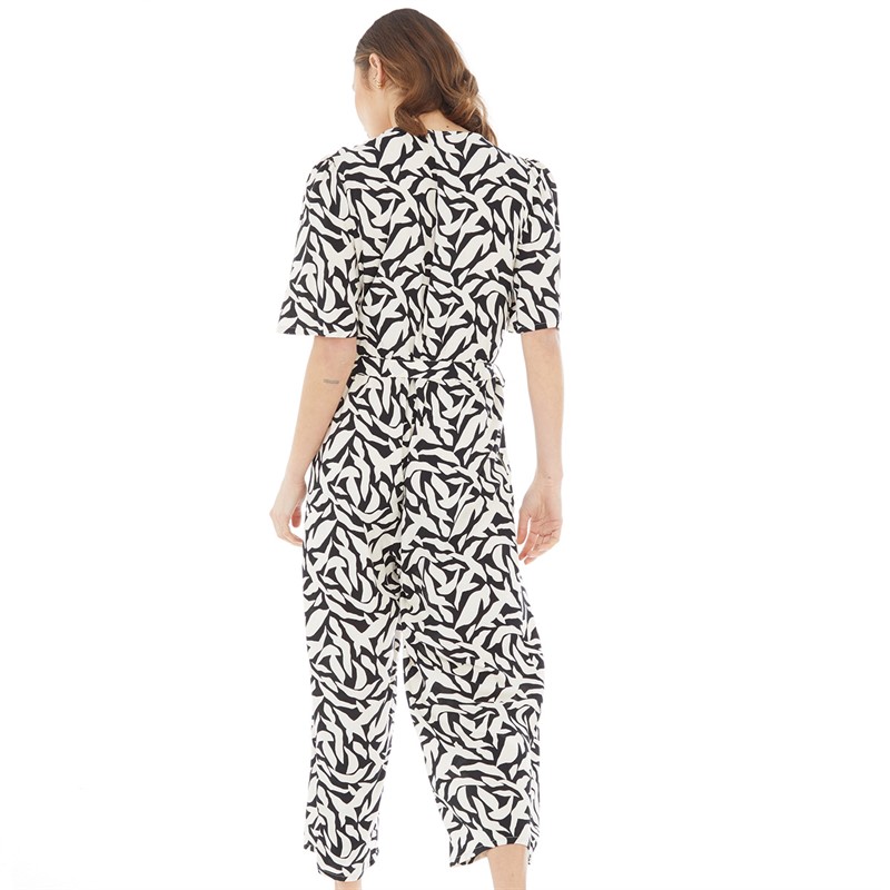 Onfire Womens Viscose Wrap Jumpsuit Abstract Shape