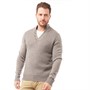 Onfire Mens Button Neck Sweater Grey Marl