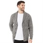 Onfire Heren Shawl Collar Vest Gemeleerd Grijs