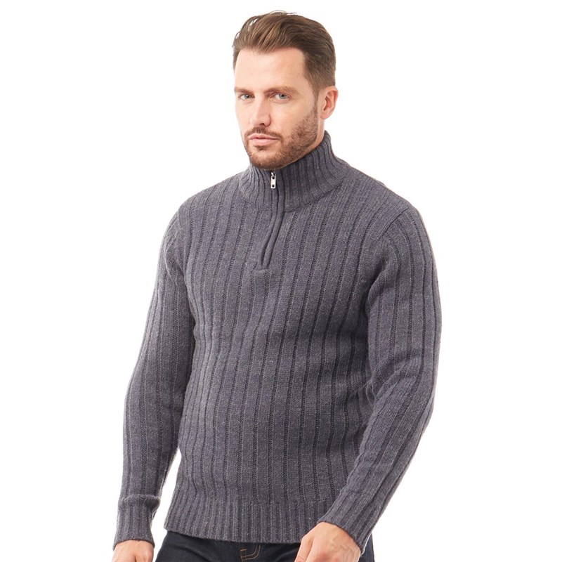 zip collar sweater