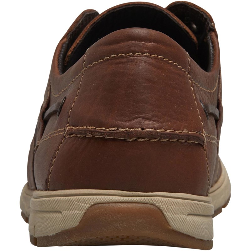 Onfire Mens Leather Casual Shoes Brown