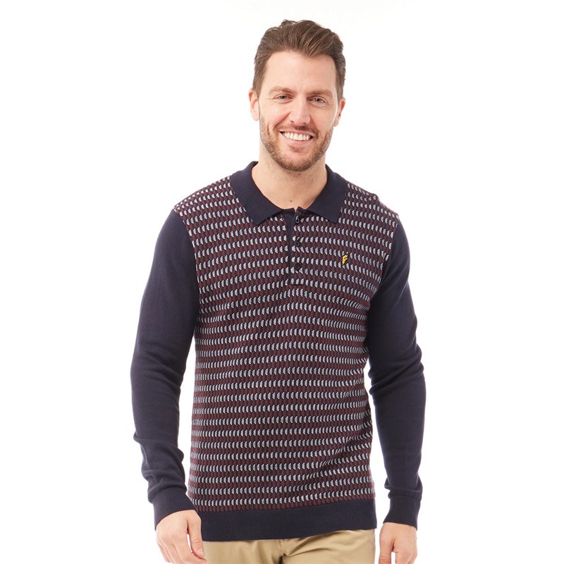 mens polo style sweater