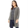 Onfire Dames Vest Gemeleerd Antraciet