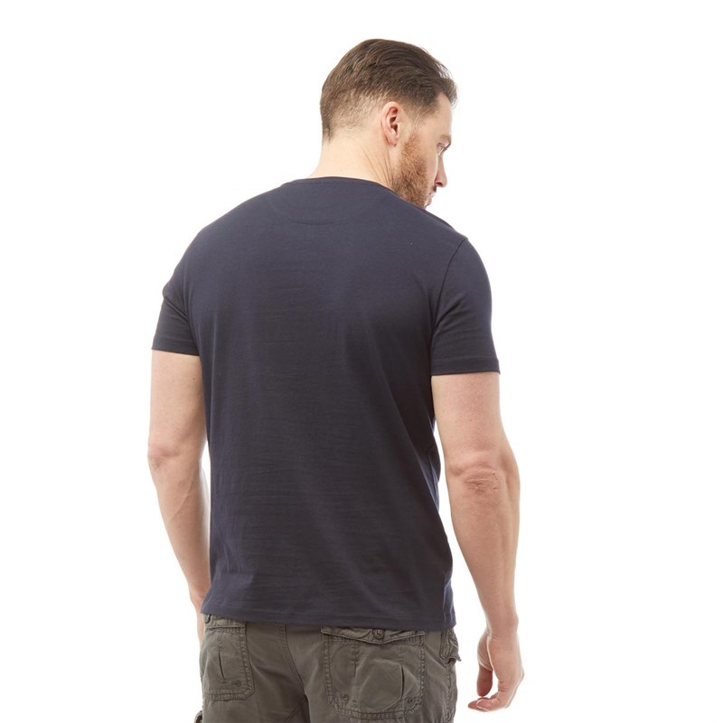 Onfire Mens Printed T-Shirt Navy