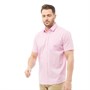 Onfire Heren Overhemd met Korte Mouwen Roze