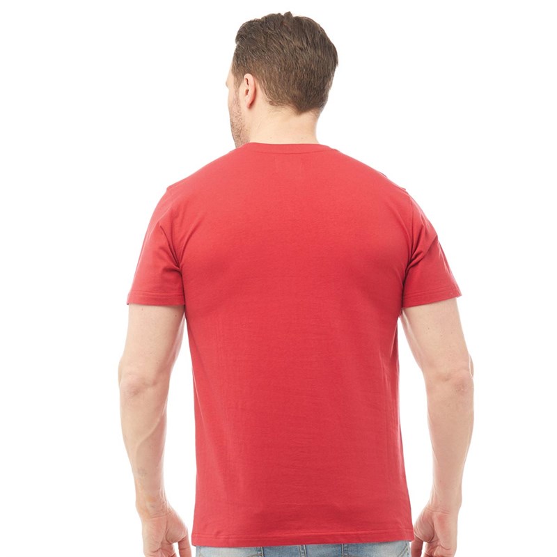 Onfire Mens Printed T-Shirt Red