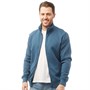 Onfire Mens Zip Through Funnel Neck Sweatshirt Petrol Blue