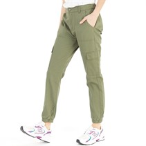 Onfire Womens Cuffed Cargo Pants Sage