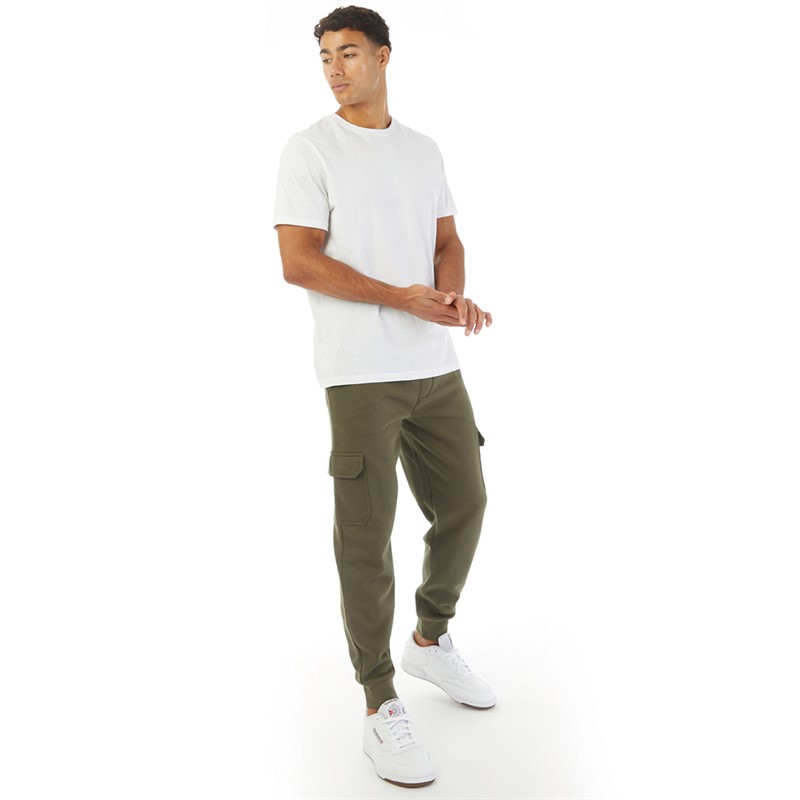 Onfire Mens Cargo Joggers Khaki