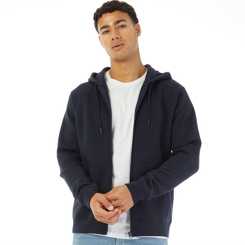 Onfire Mens Zip-Through Hoodie Navy