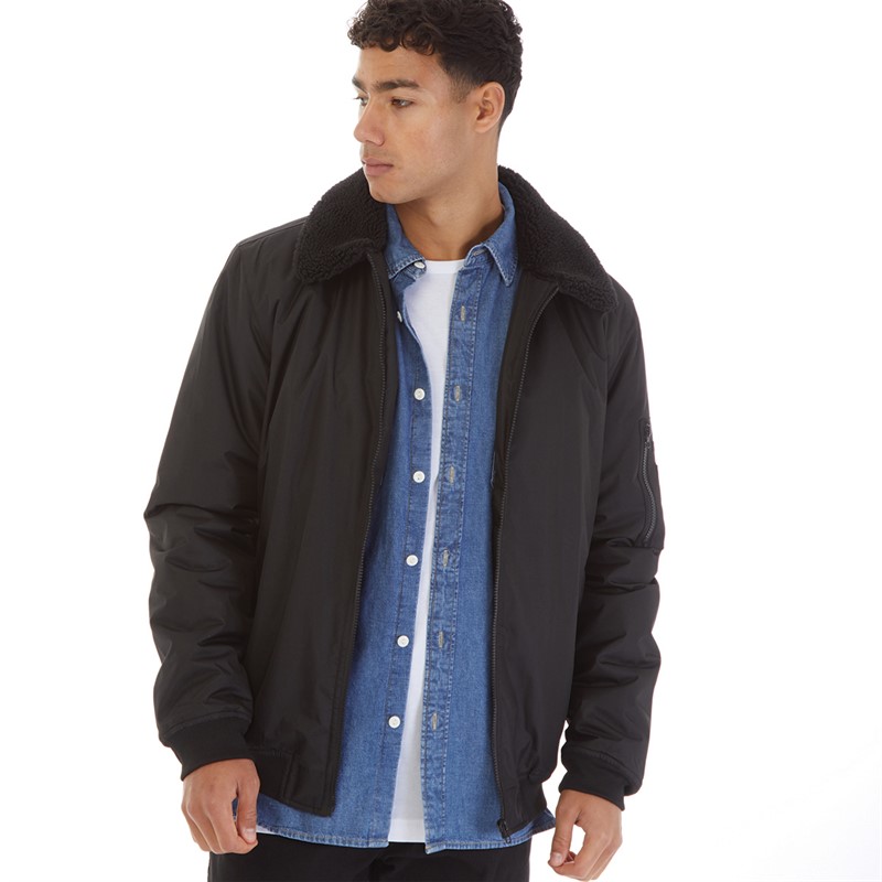 Onfire Mens Bomber Jacket Black