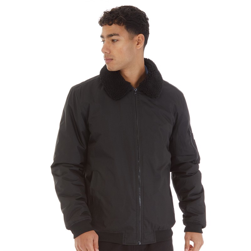 Onfire Mens Bomber Jacket Black