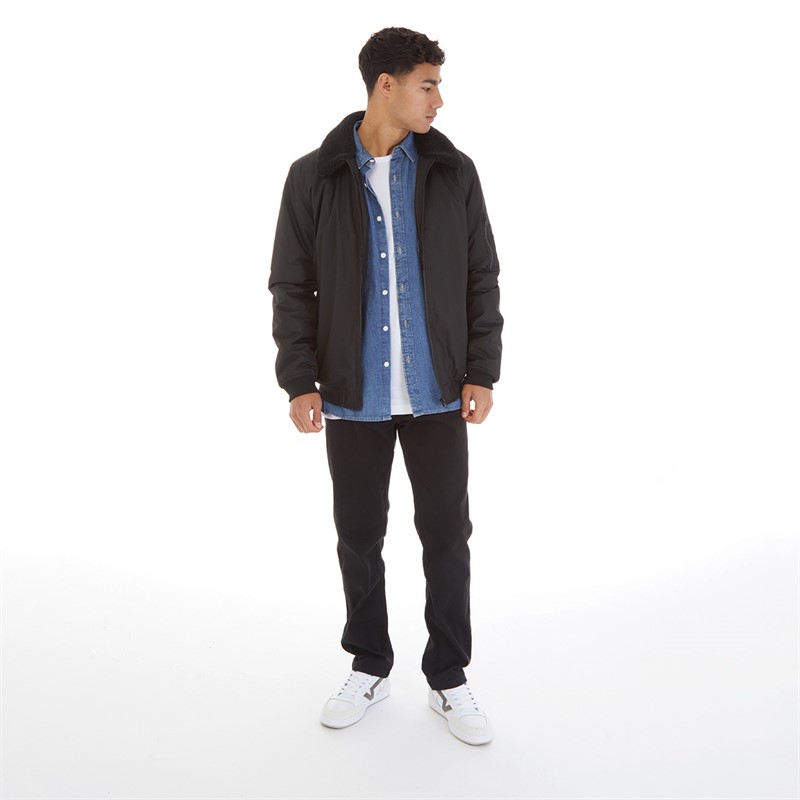 Onfire Mens Bomber Jacket Black