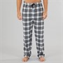 Onfire Mens Woven Check Pyjama Pants Black/Grey