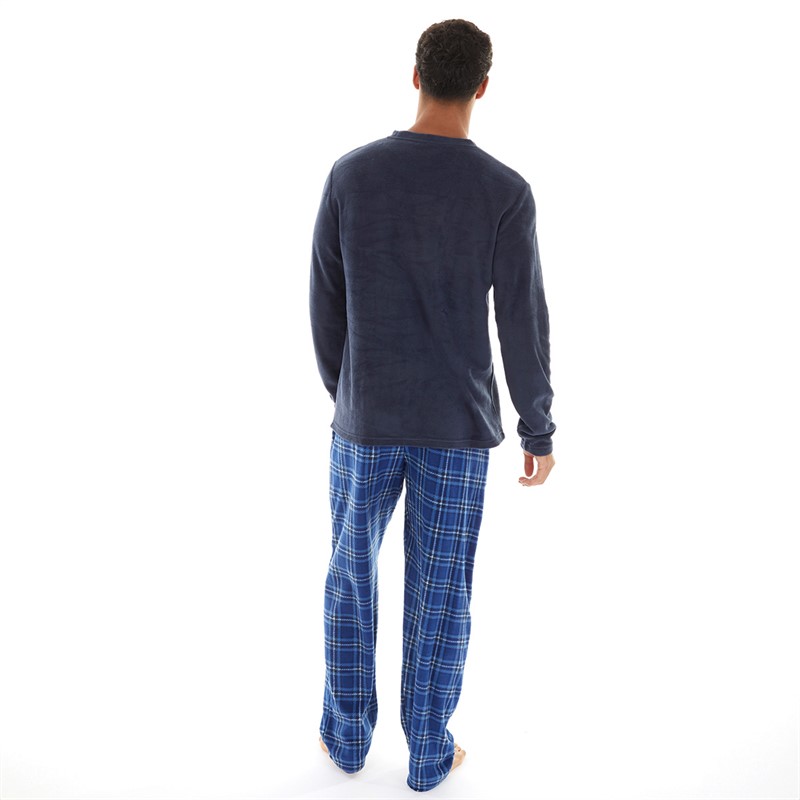 Onfire Mens Microfleece Loungewear Set Navy/Blue